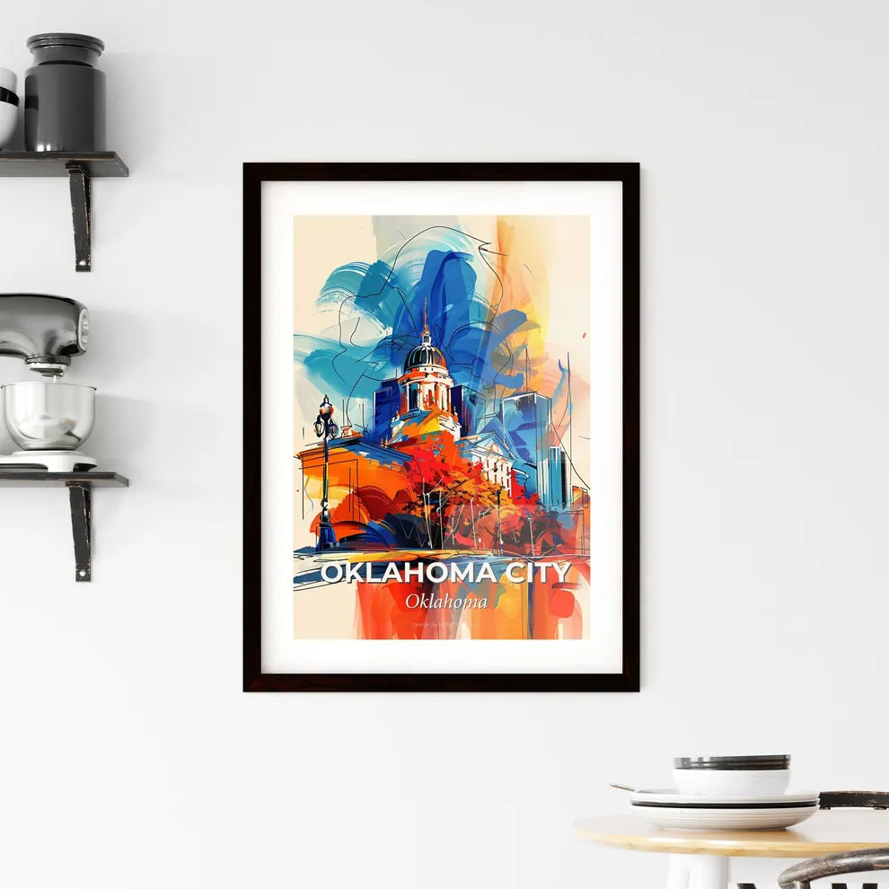 Vibrant Oklahoma City, Oklahoma Framed Print
