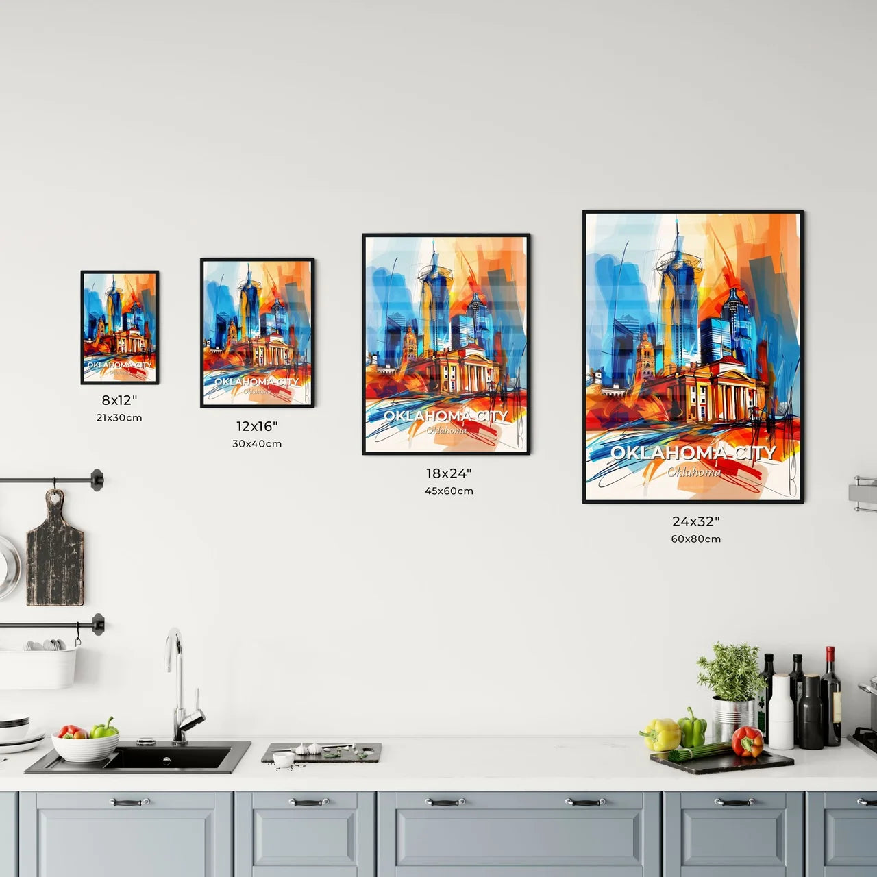 Vibrant Oklahoma City, Oklahoma Kitchen Art