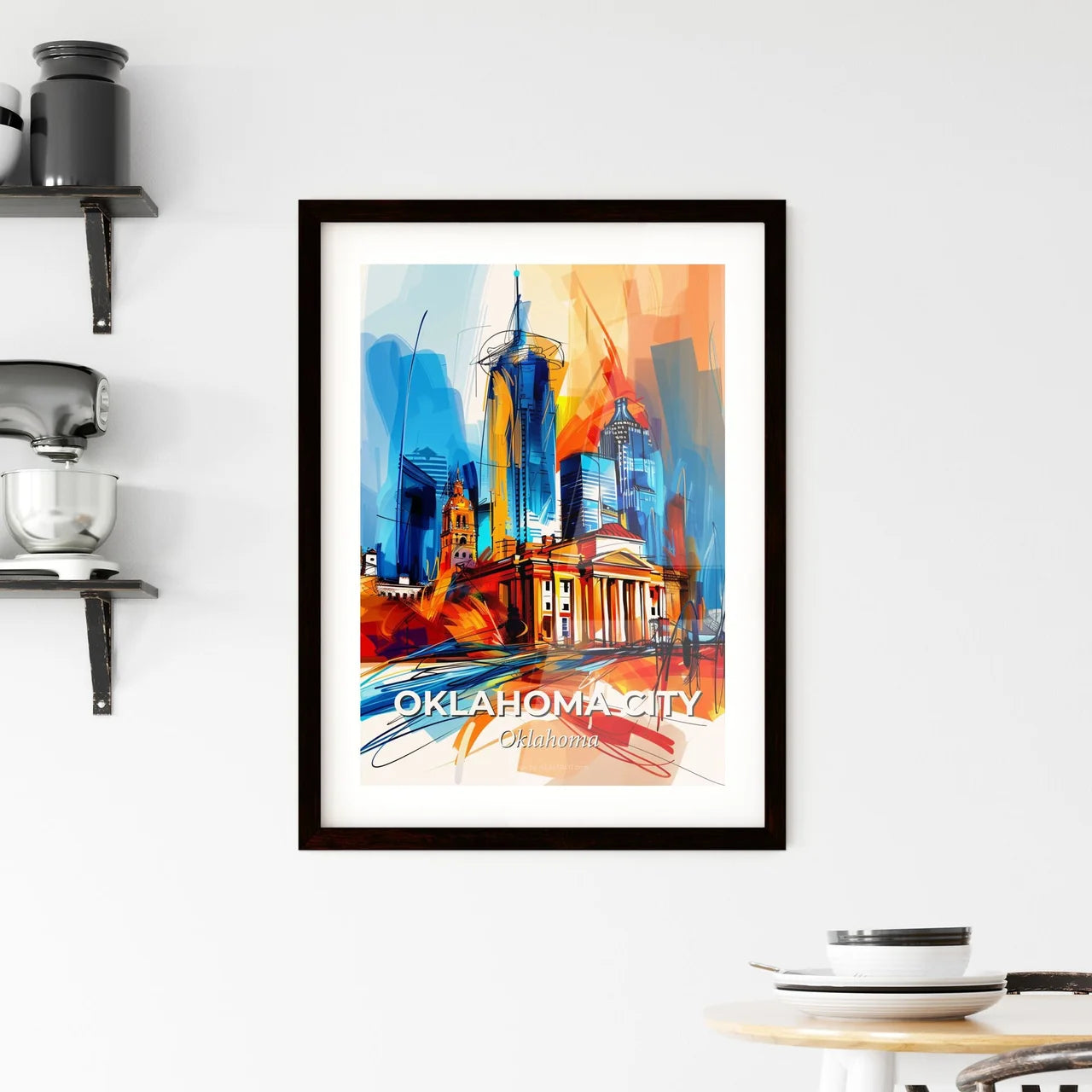 Vibrant Oklahoma City, Oklahoma Framed Print