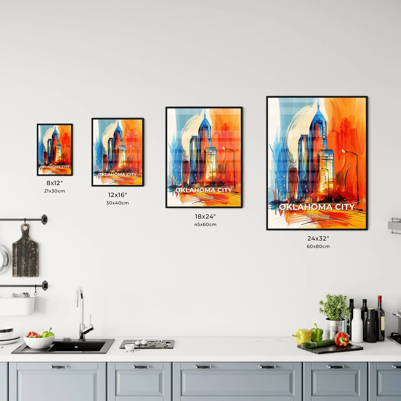 Vibrant Oklahoma City, Oklahoma Kitchen Art
