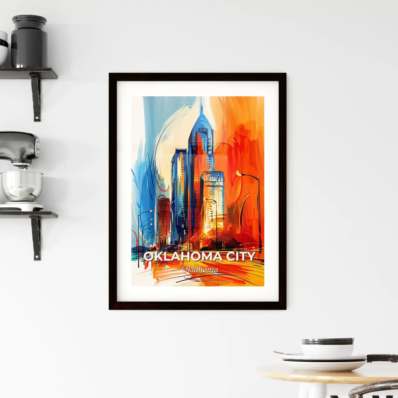 Vibrant Oklahoma City, Oklahoma Framed Print
