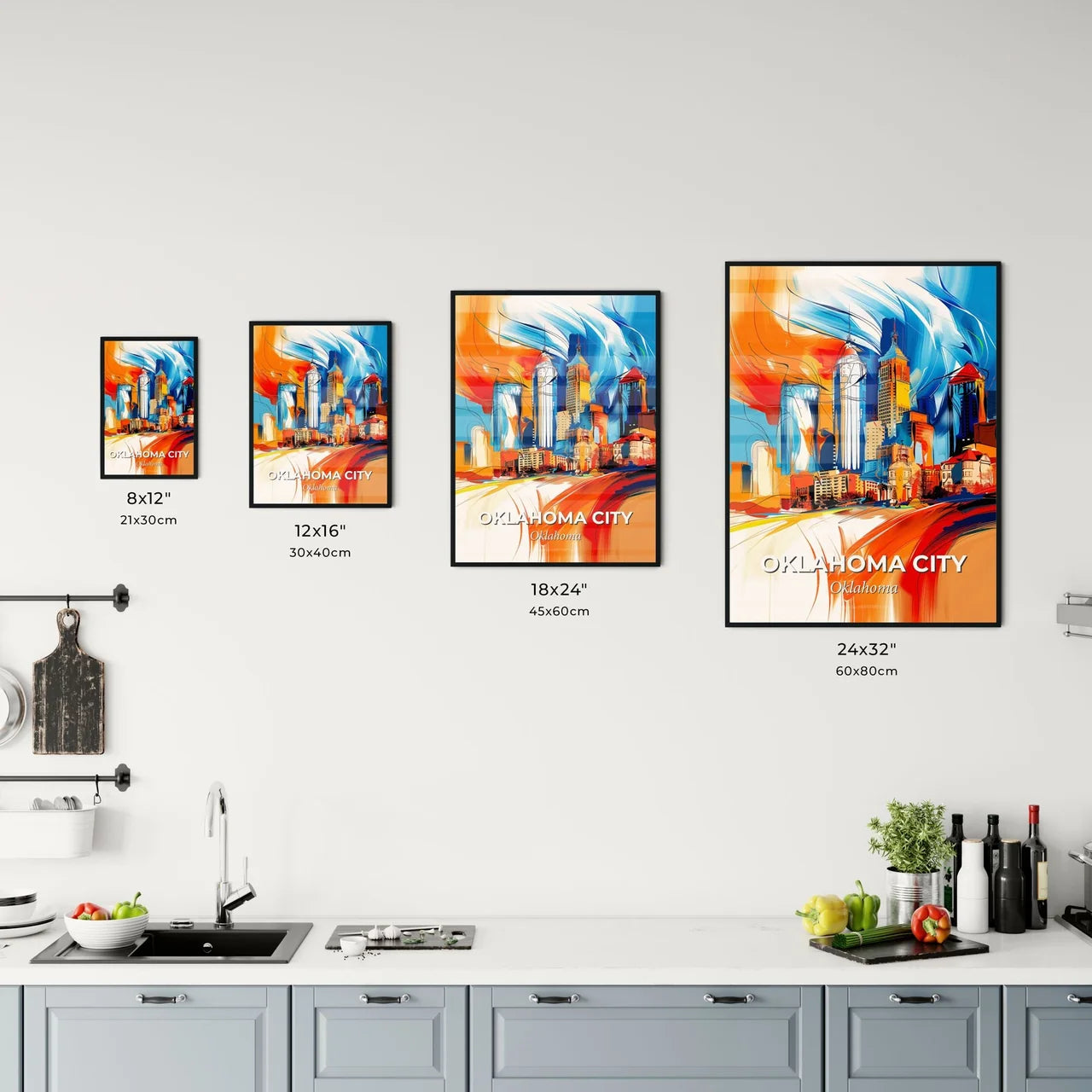 Vibrant Oklahoma City, Oklahoma Kitchen Art