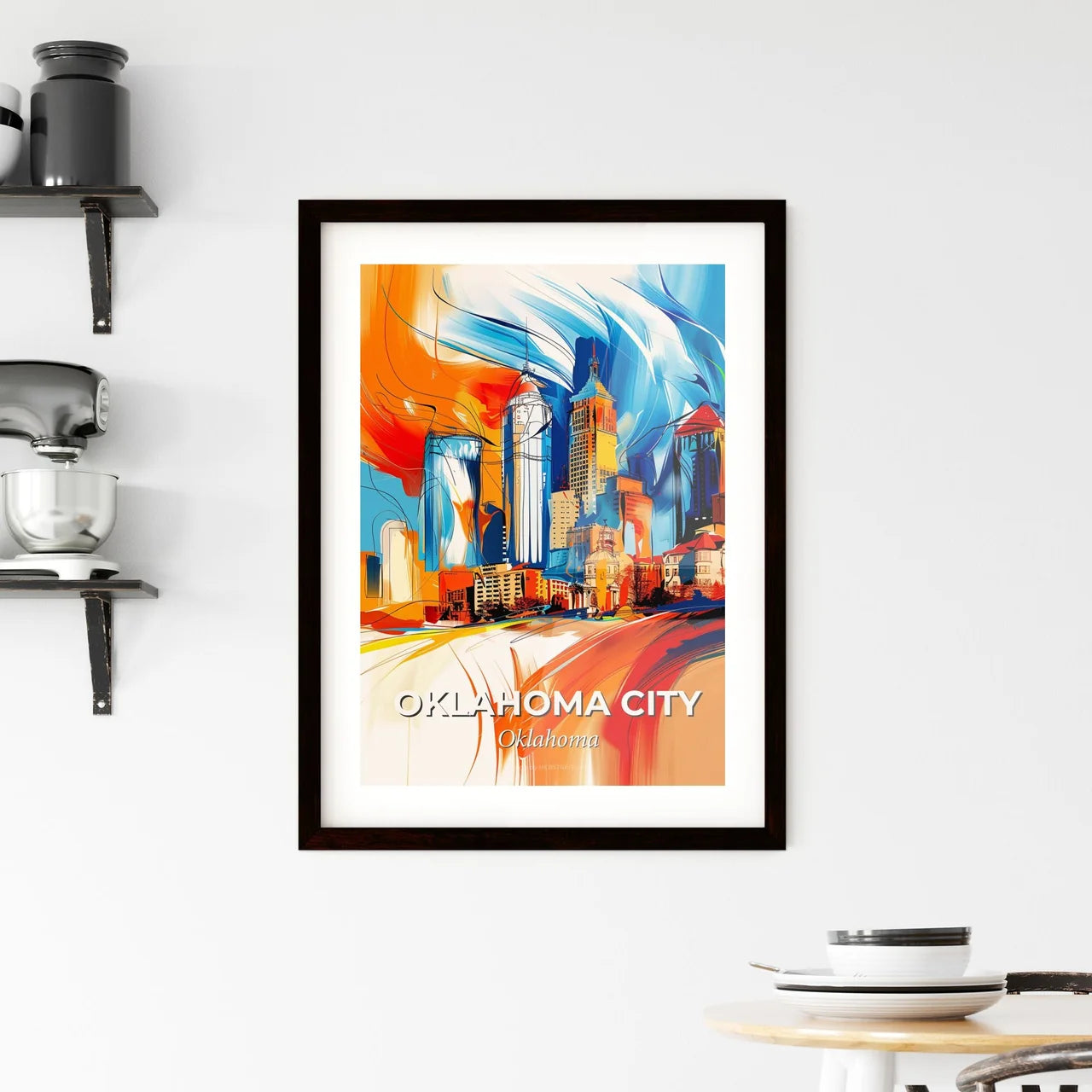 Vibrant Oklahoma City, Oklahoma Framed Print