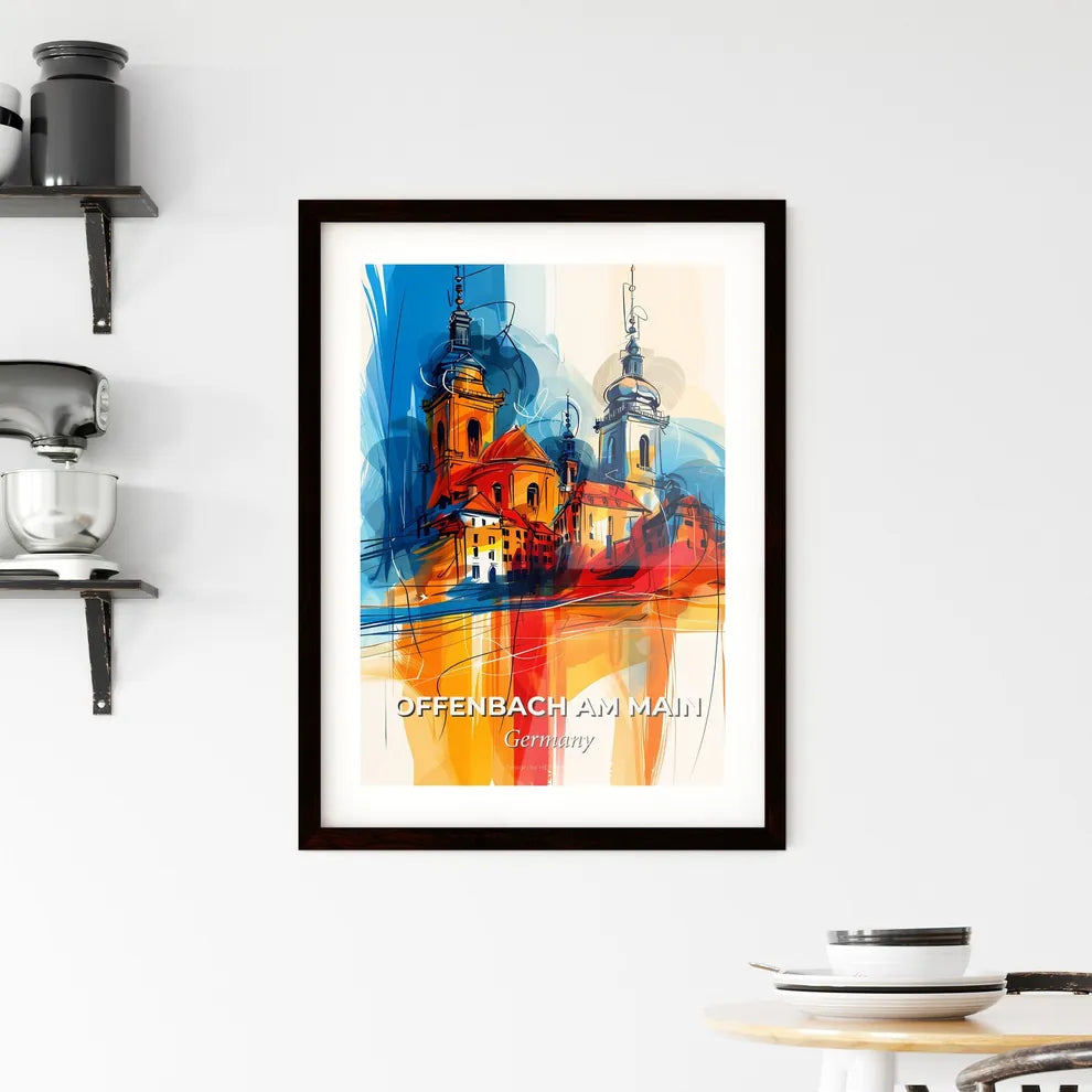 Vibrant Offenbach Am Main, Germany Framed Print