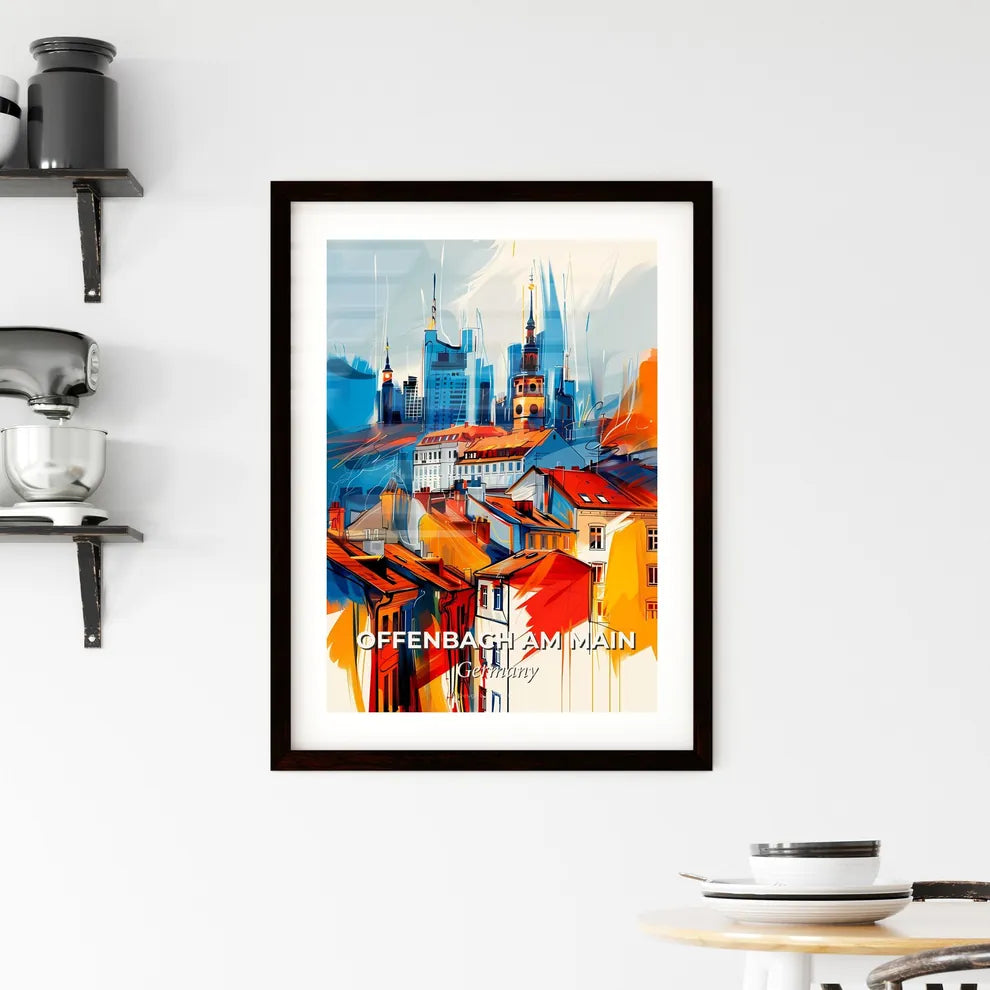 Vibrant Offenbach Am Main, Germany Framed Print