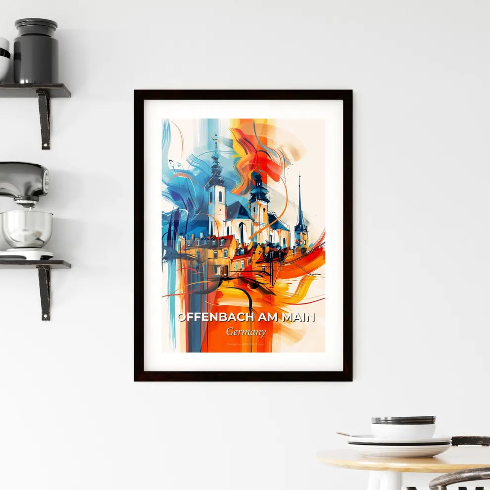 Vibrant Offenbach Am Main, Germany Framed Print