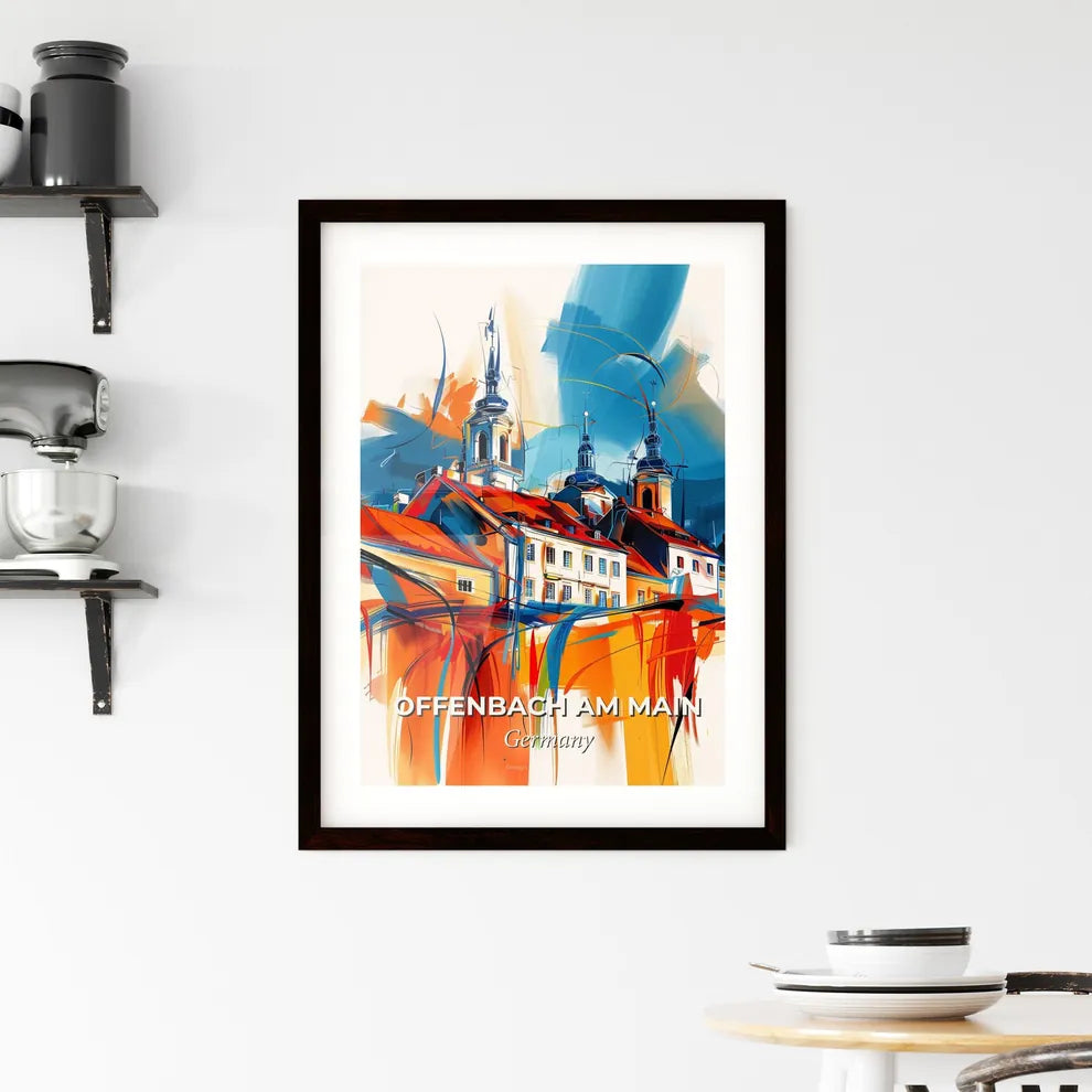 Vibrant Offenbach Am Main, Germany Framed Print