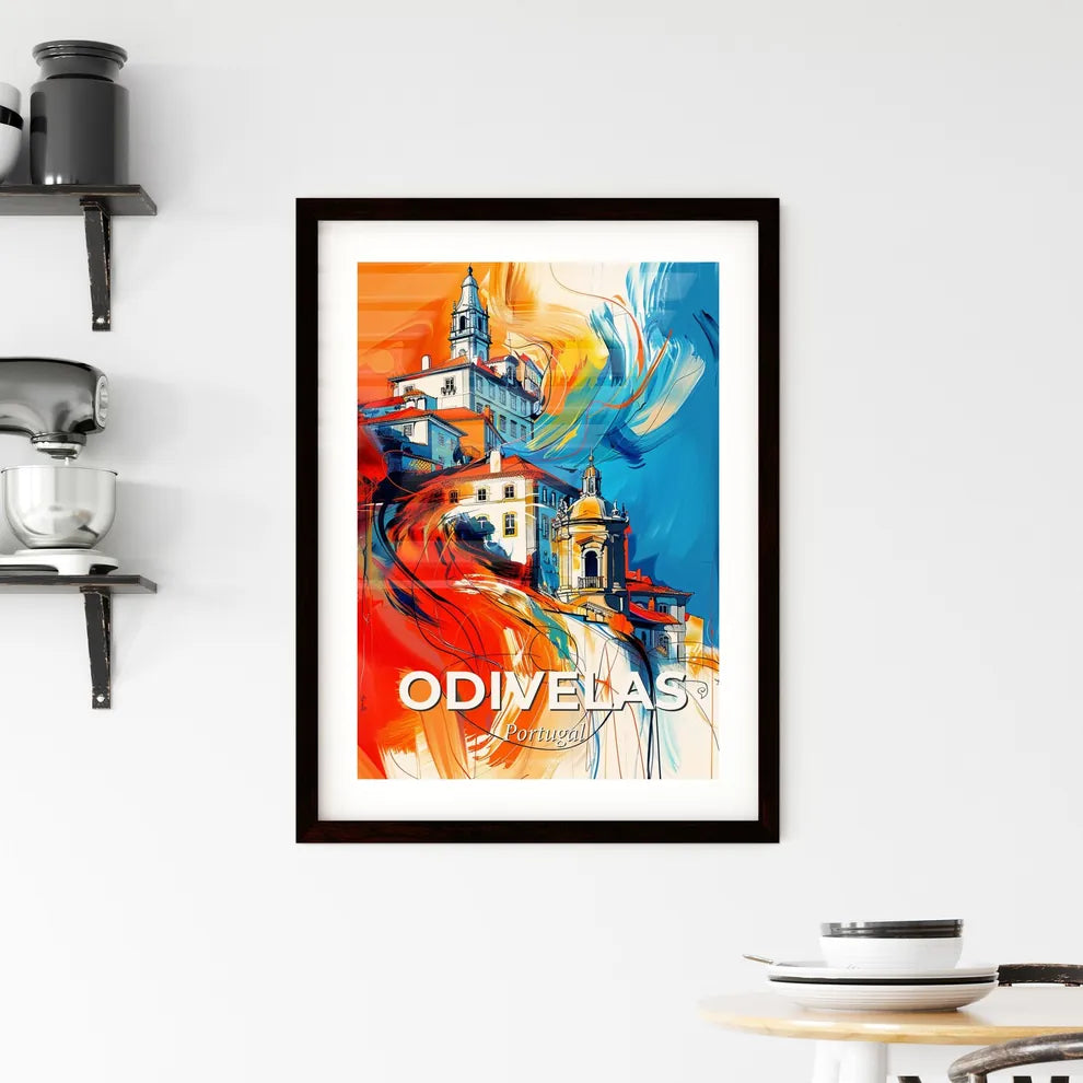 Vibrant Odivelas, Portugal Framed Print