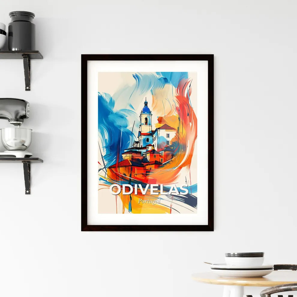 Vibrant Odivelas, Portugal Framed Print