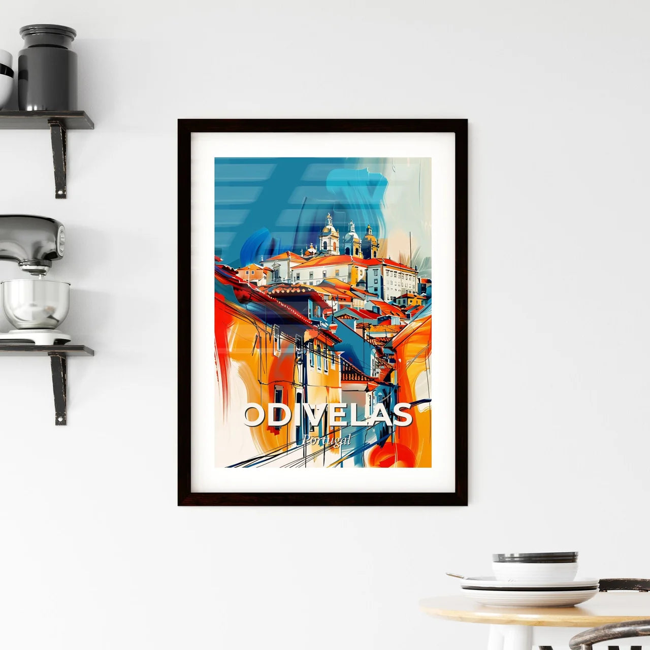 Vibrant Odivelas, Portugal Framed Print