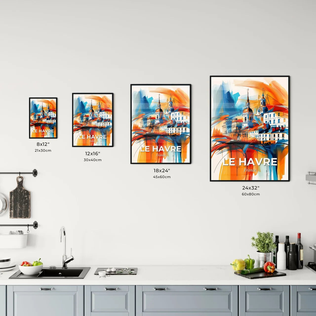 Vibrant Le Havre, France Kitchen Art