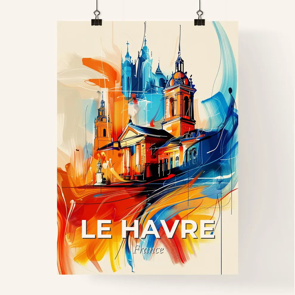 Vibrant Le Havre, France Poster
