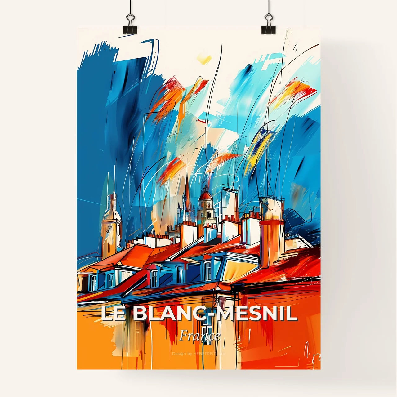 Vibrant Le Blan Poster