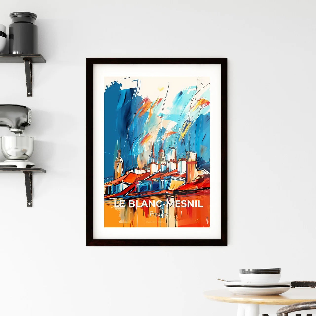 Vibrant Le Blan Framed Print