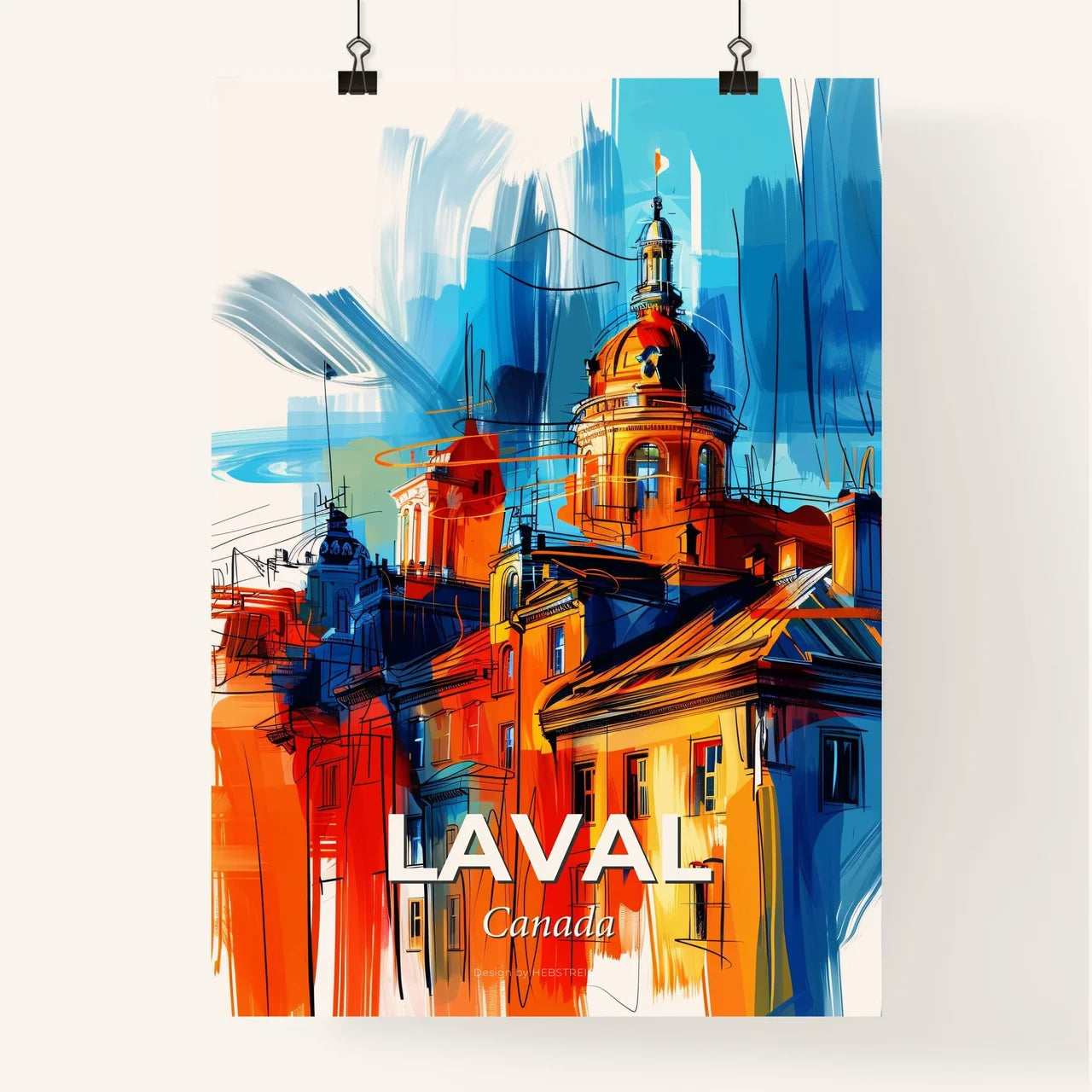 Vibrant Laval, Canada Poster