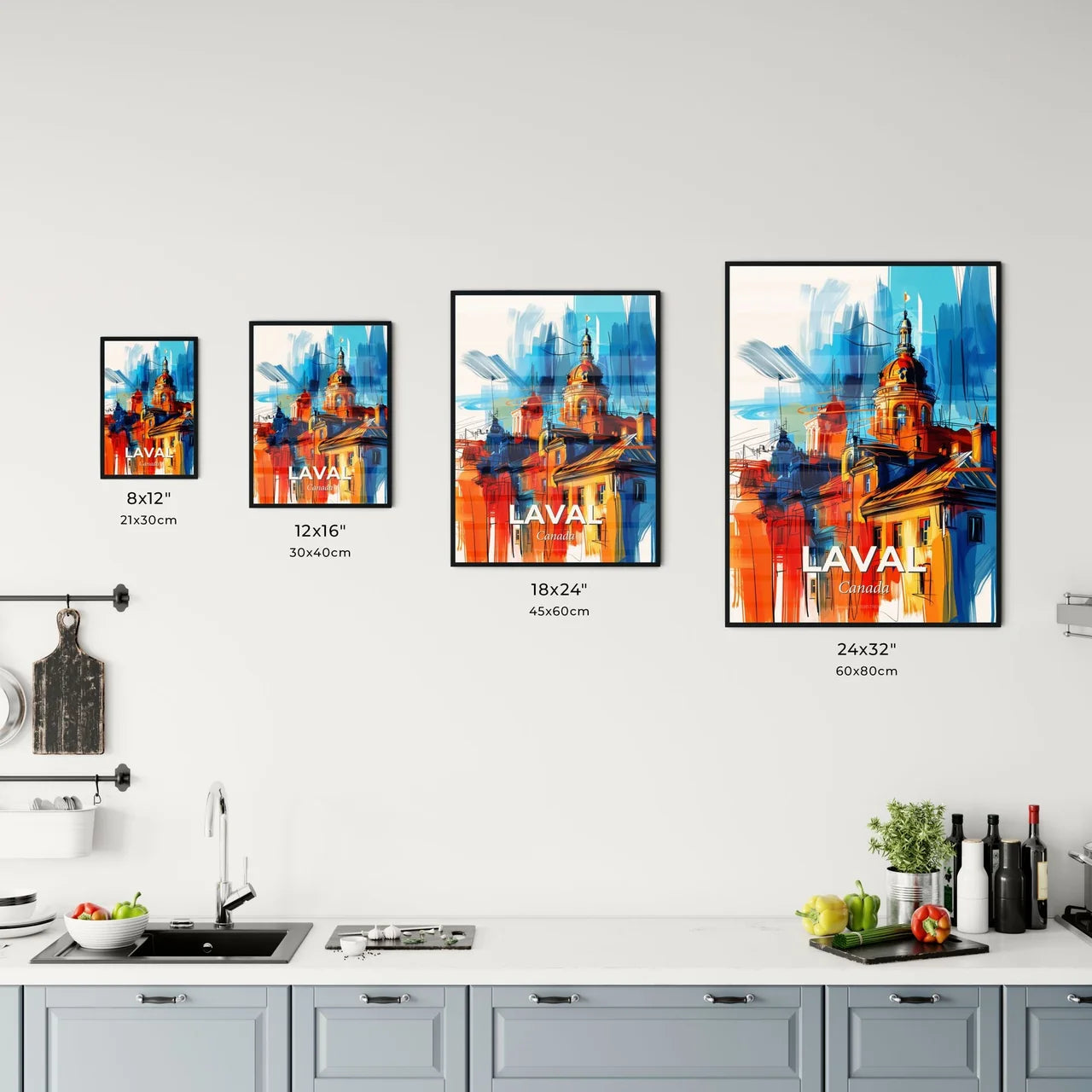 Vibrant Laval, Canada Kitchen Art