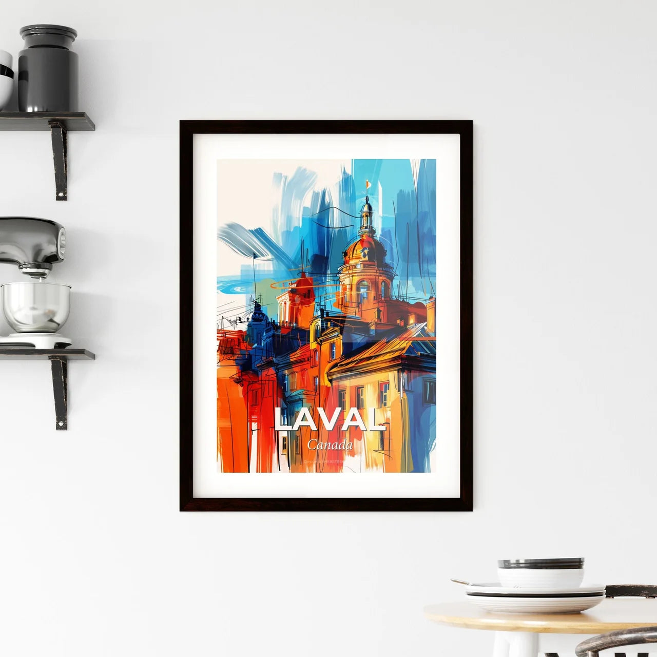Vibrant Laval, Canada Framed Print