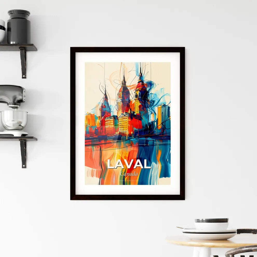 Vibrant Laval, Canada Framed Print