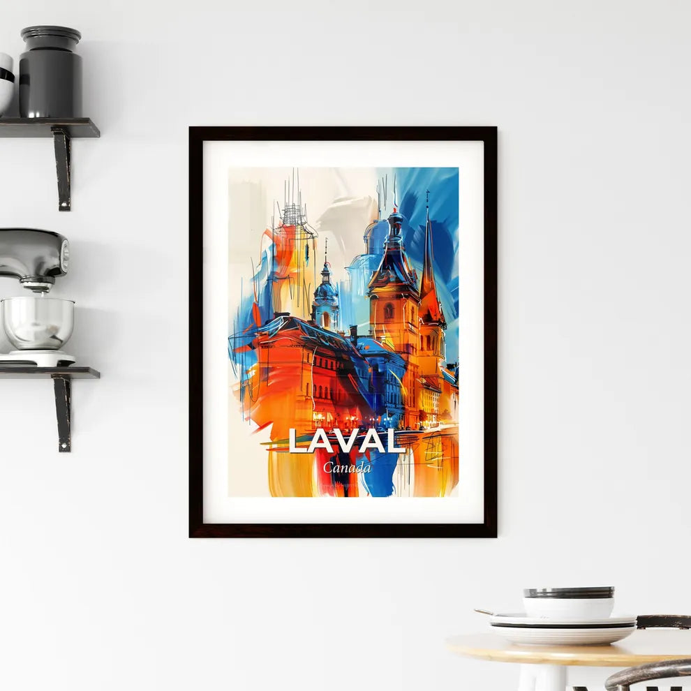 Vibrant Laval, Canada Framed Print
