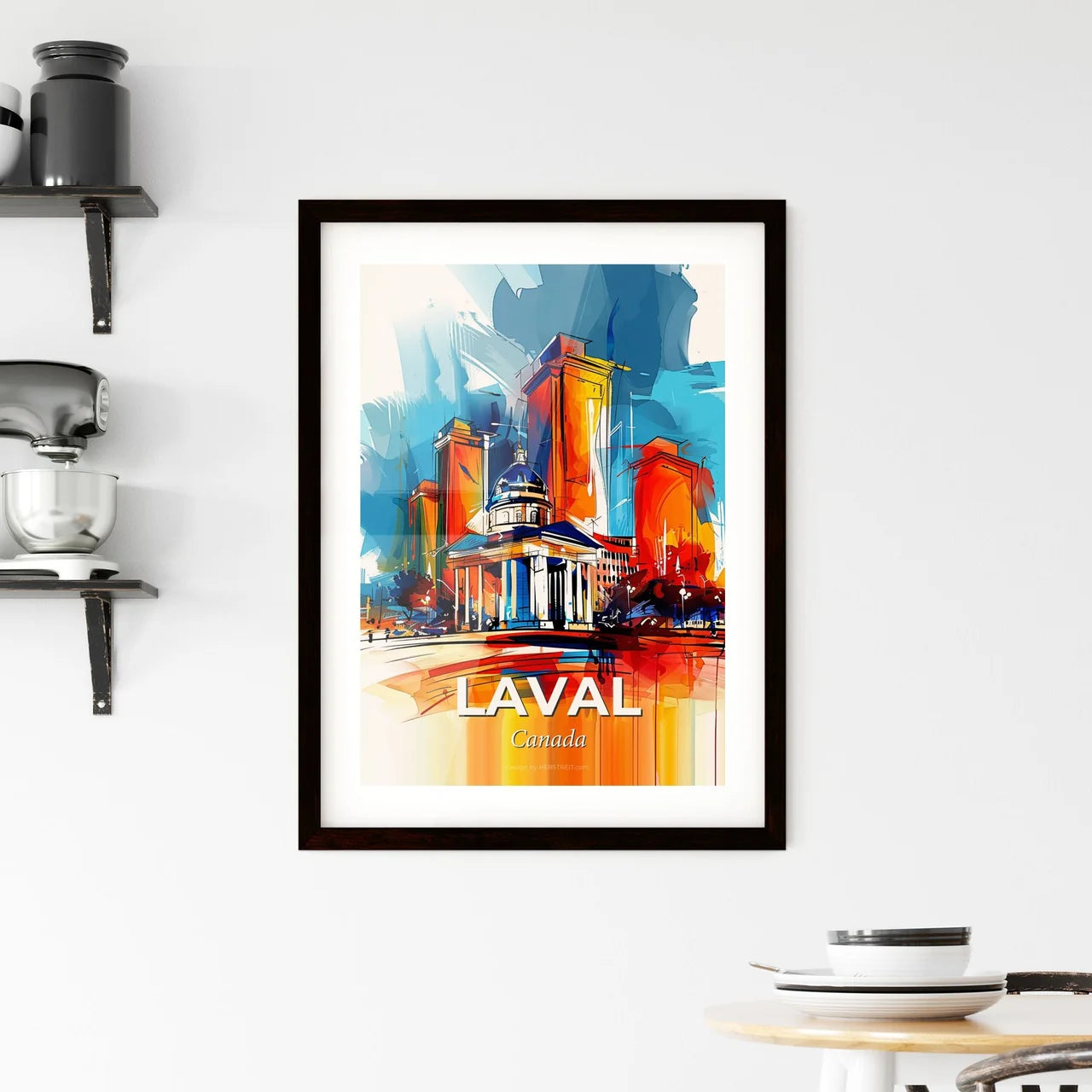Vibrant Laval, Canada Framed Print