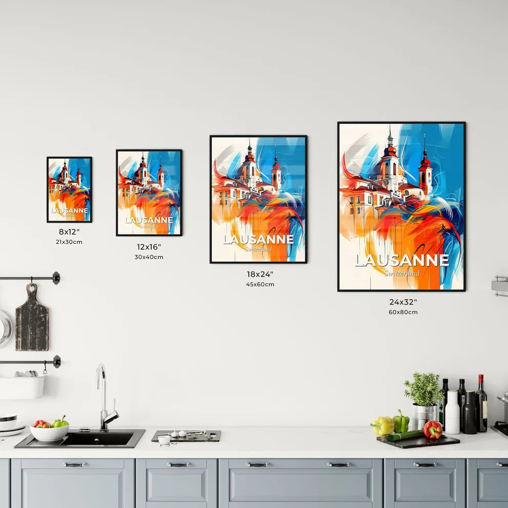 Vibrant Lausanne, Switzerland Kitchen Art