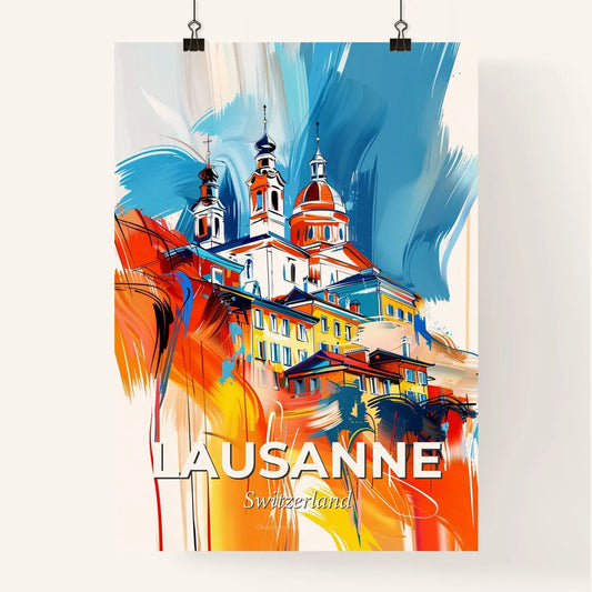 Vibrant Lausanne, Switzerland Poster