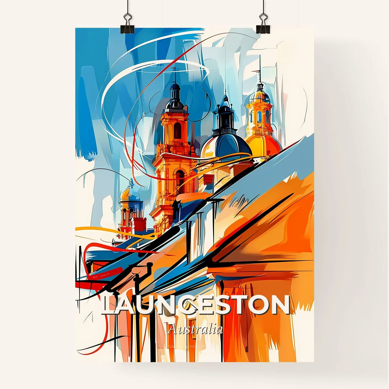 Vibrant Launceston, Australia Poster