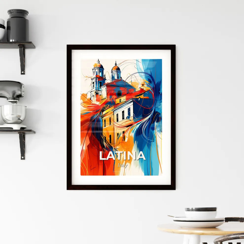 Vibrant Latina, Italy Framed Print