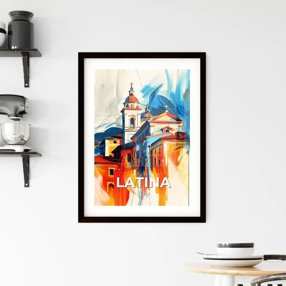 Vibrant Latina, Italy Framed Print