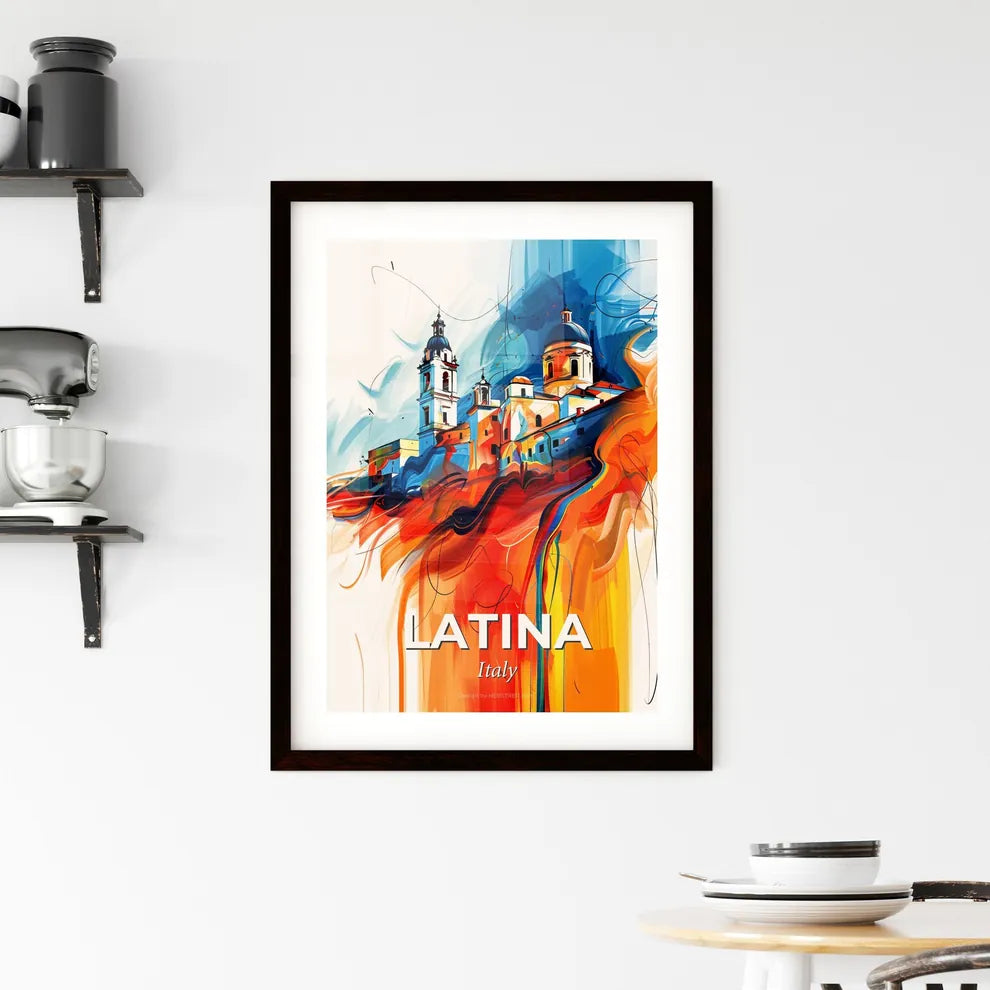 Vibrant Latina, Italy Framed Print
