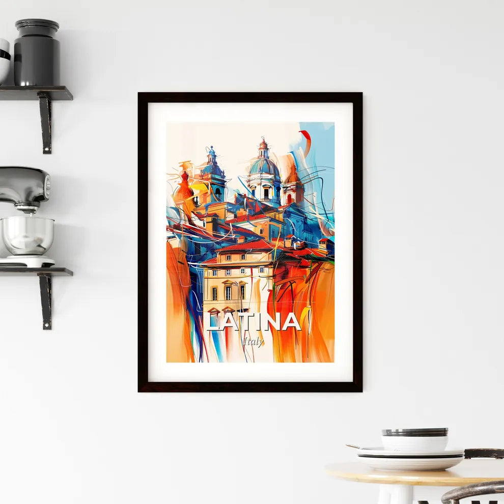 Vibrant Latina, Italy Framed Print