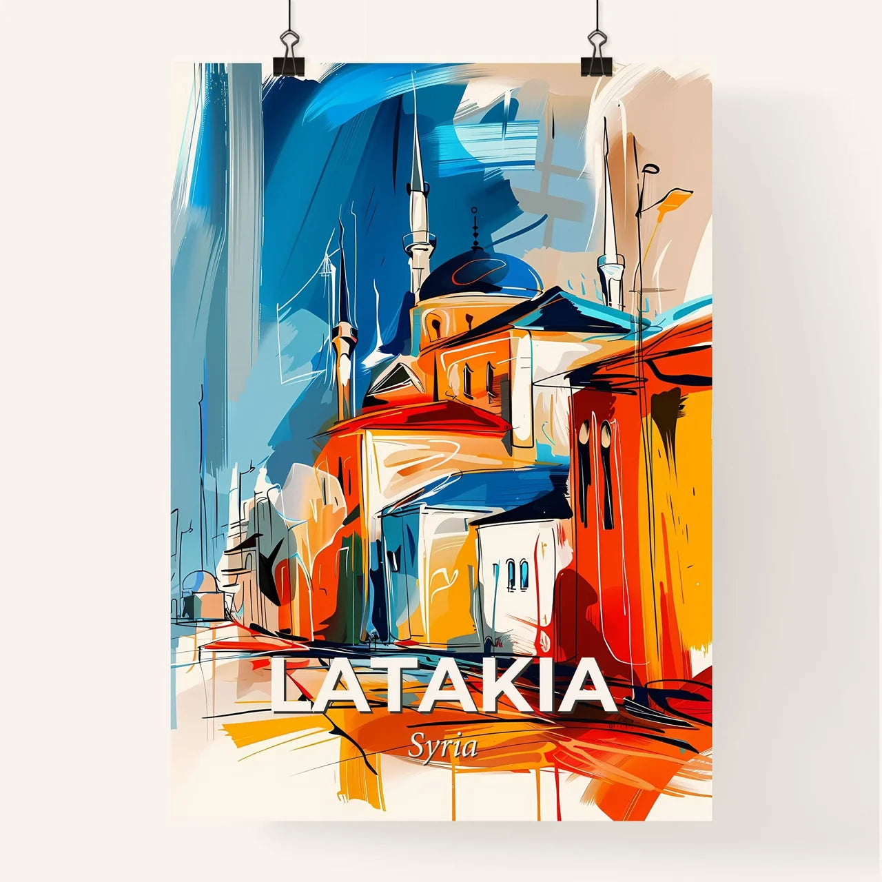 Vibrant Latakia, Syria Poster