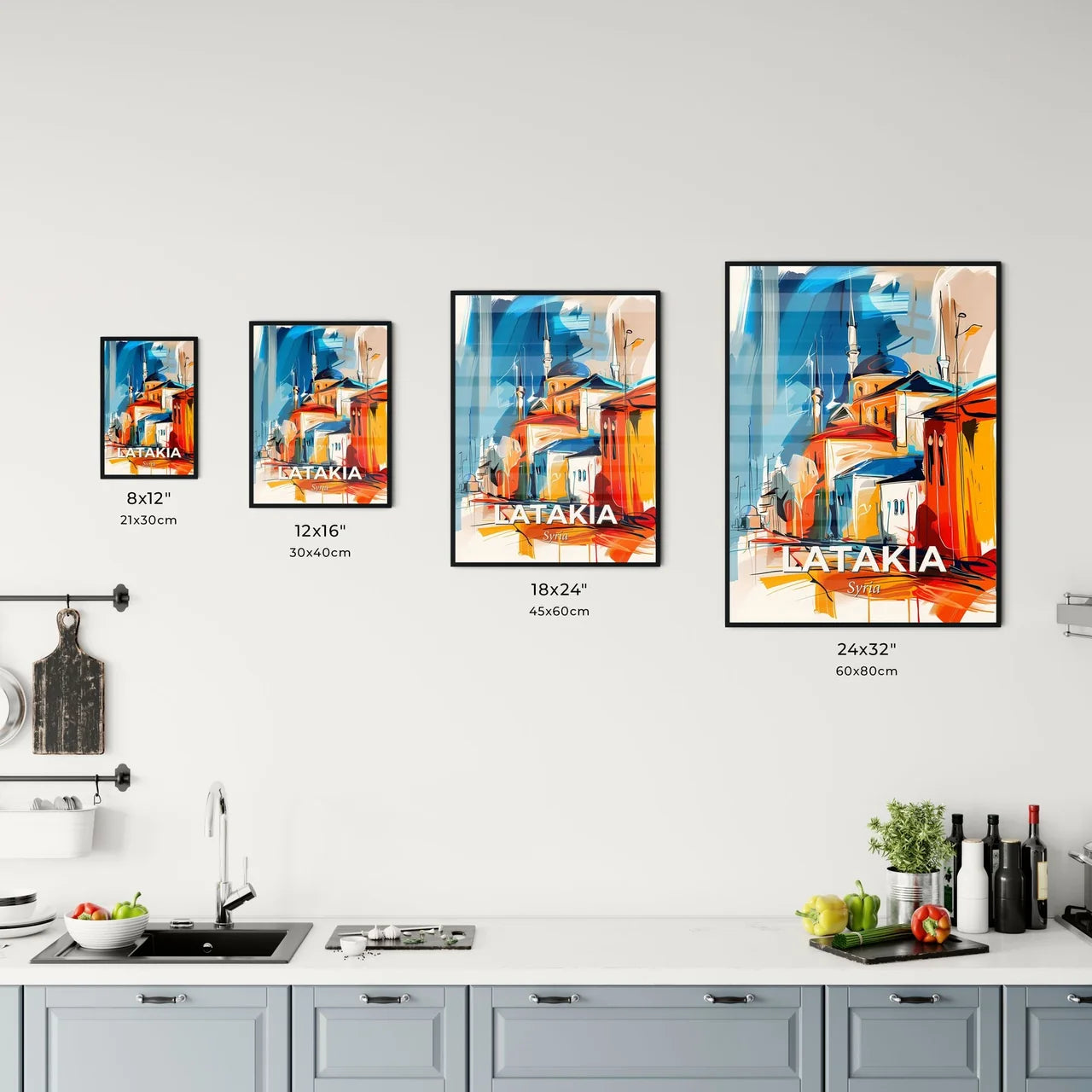 Vibrant Latakia, Syria Kitchen Art