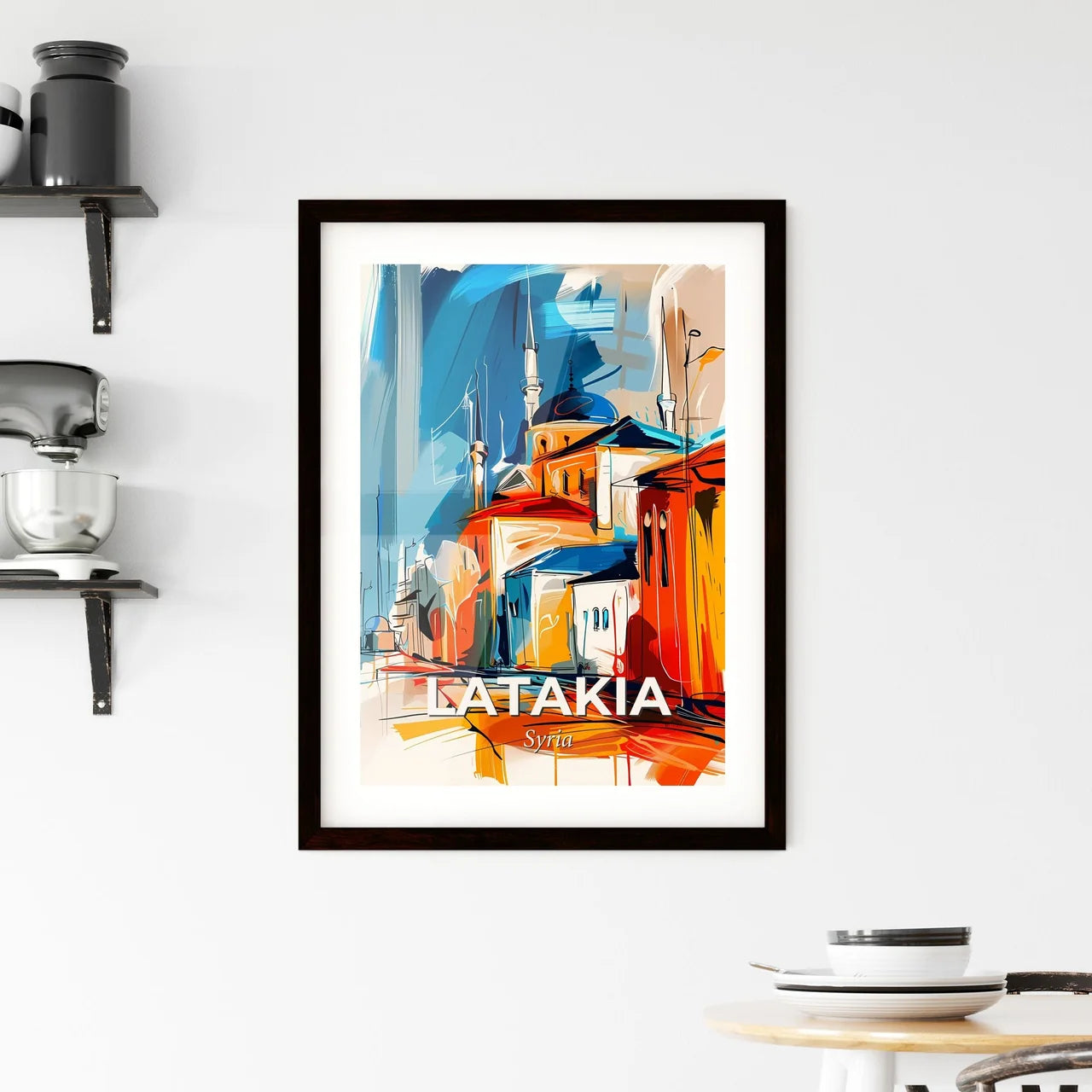 Vibrant Latakia, Syria Framed Print