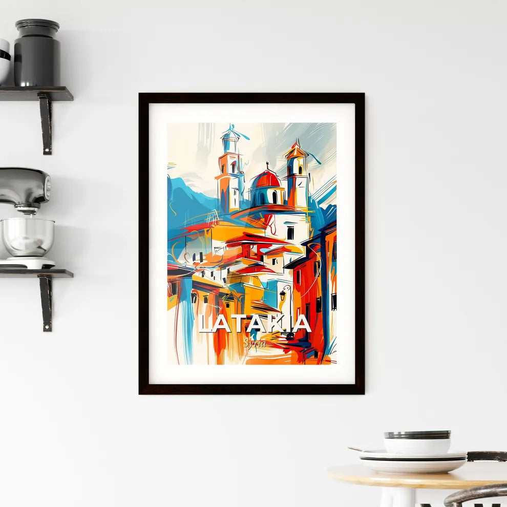 Vibrant Latakia, Syria Framed Print