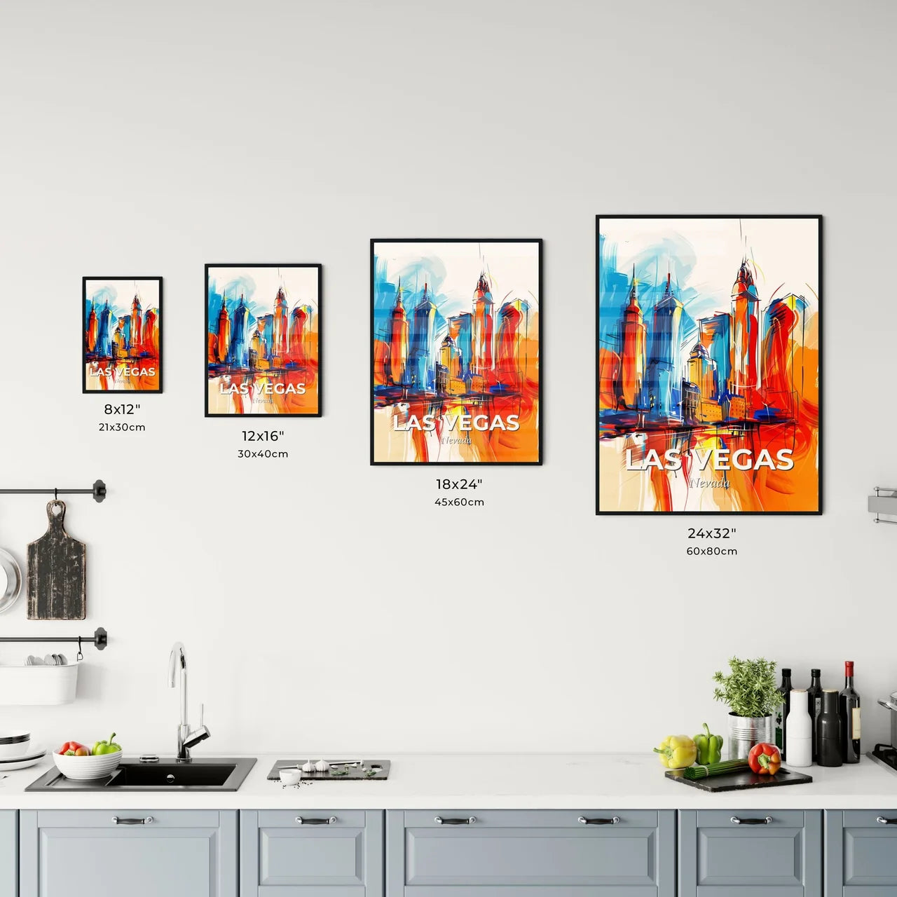 Vibrant Las Vegas, Nevada Kitchen Art