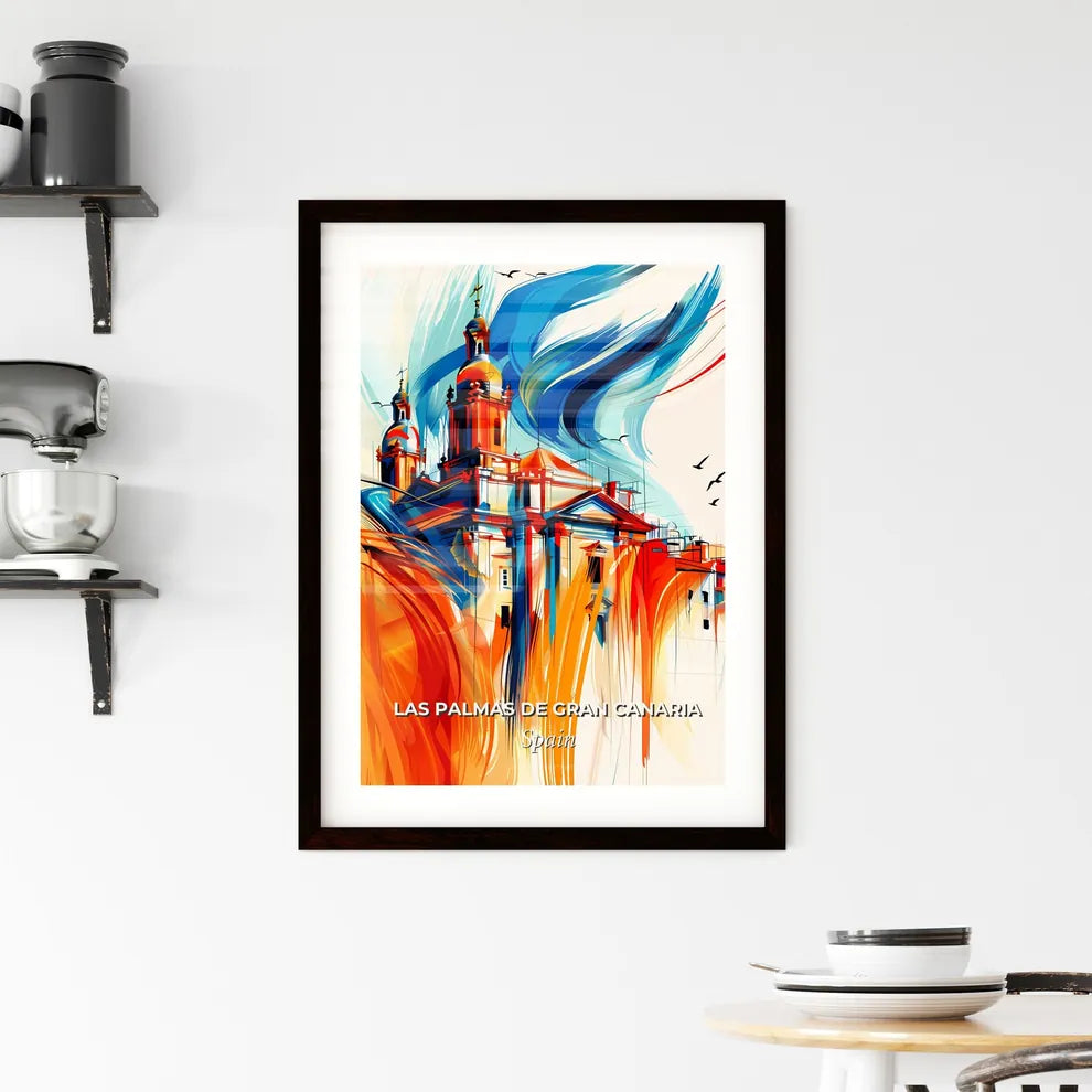 Vibrant Las Palmas De Gran Canaria, Spain Framed Print