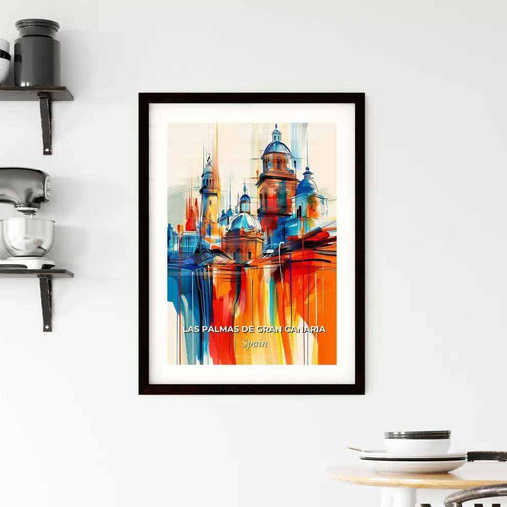 Vibrant Las Palmas De Gran Canaria, Spain Framed Print