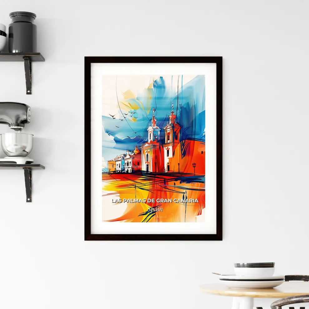 Vibrant Las Palmas De Gran Canaria, Spain Framed Print