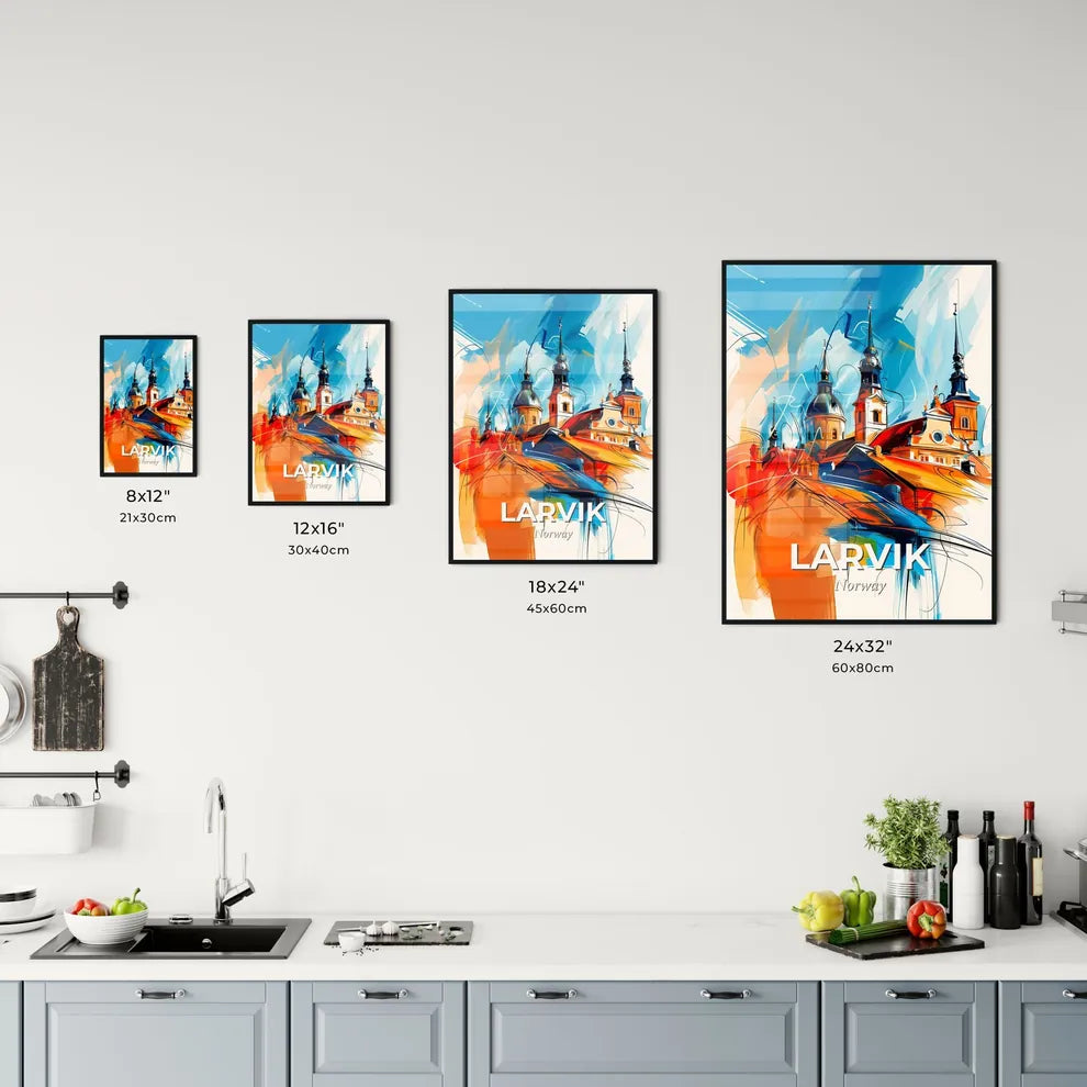 Vibrant Larvik, Norway Kitchen Art