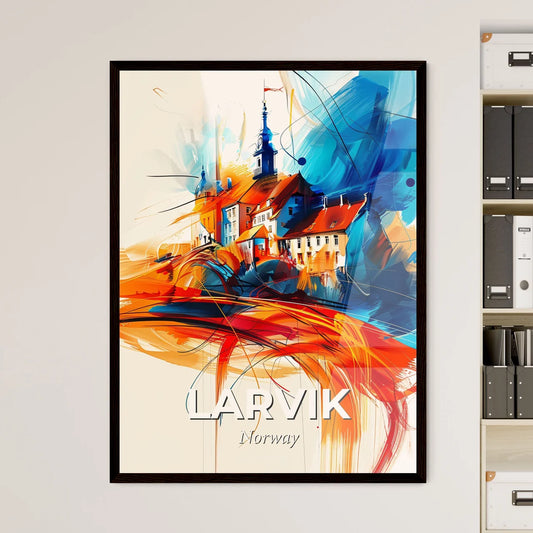 Vibrant Larvik, Norway Art Print