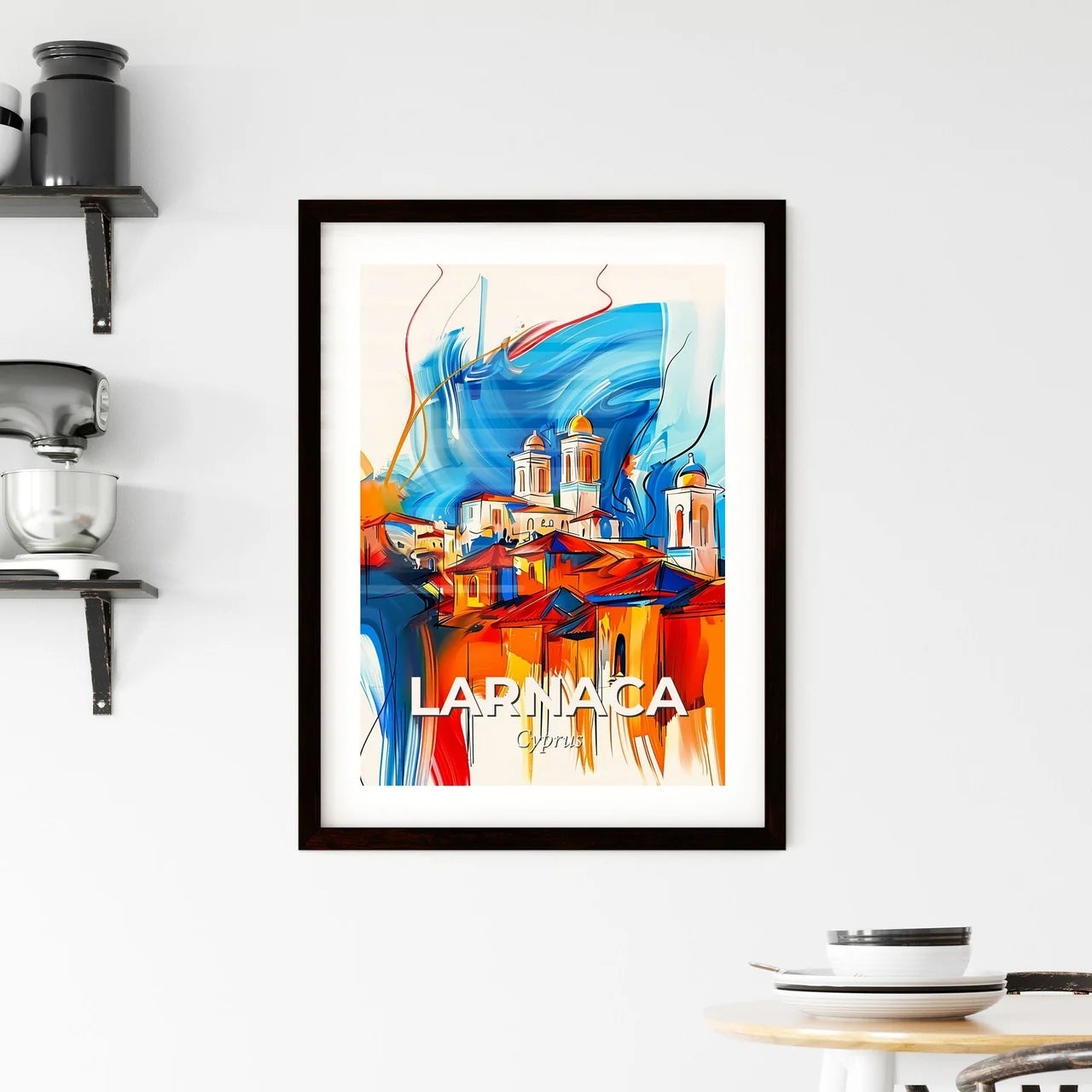 Vibrant Larnaca  , Cyprus Framed Print