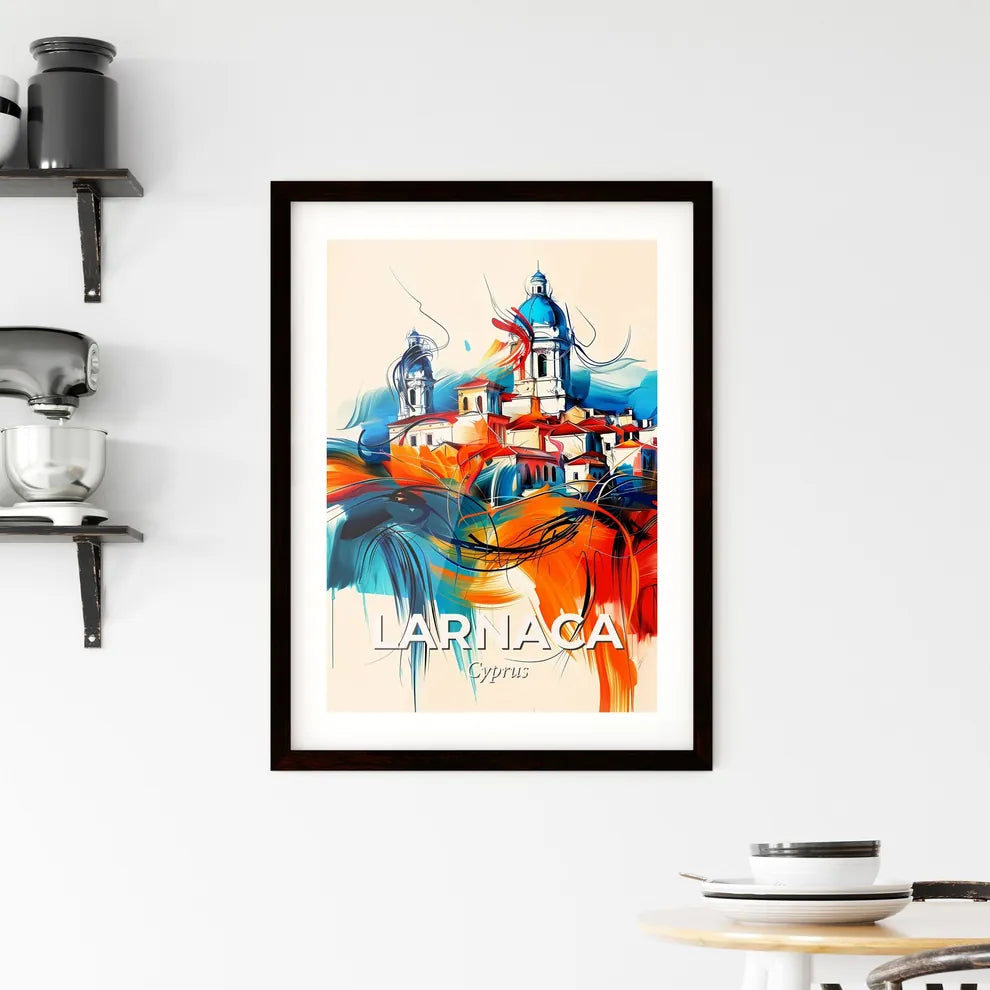 Vibrant Larnaca  , Cyprus Framed Print