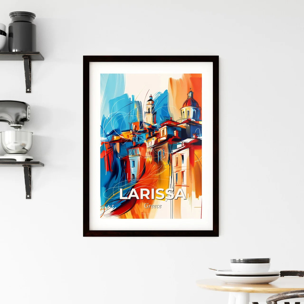 Vibrant Larissa, Greece Framed Print