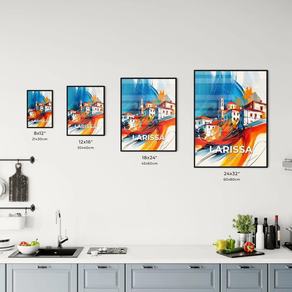 Vibrant Larissa, Greece Kitchen Art