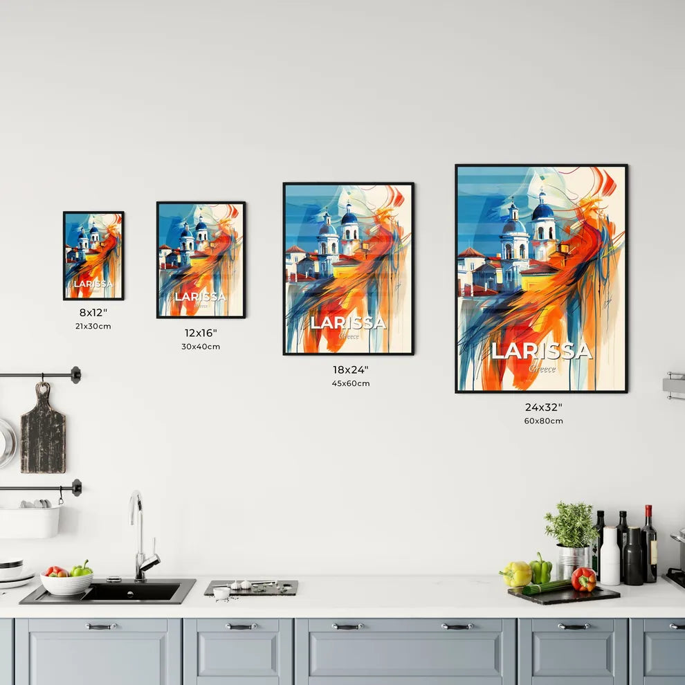 Vibrant Larissa, Greece Kitchen Art
