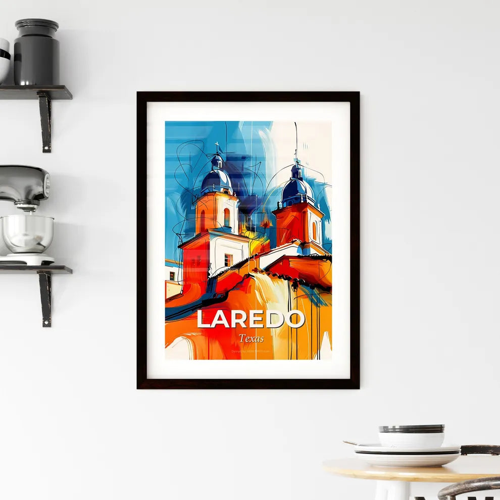 Vibrant Laredo, Texas Framed Print
