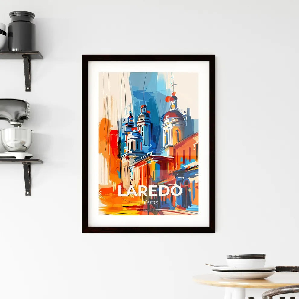 Vibrant Laredo, Texas Framed Print