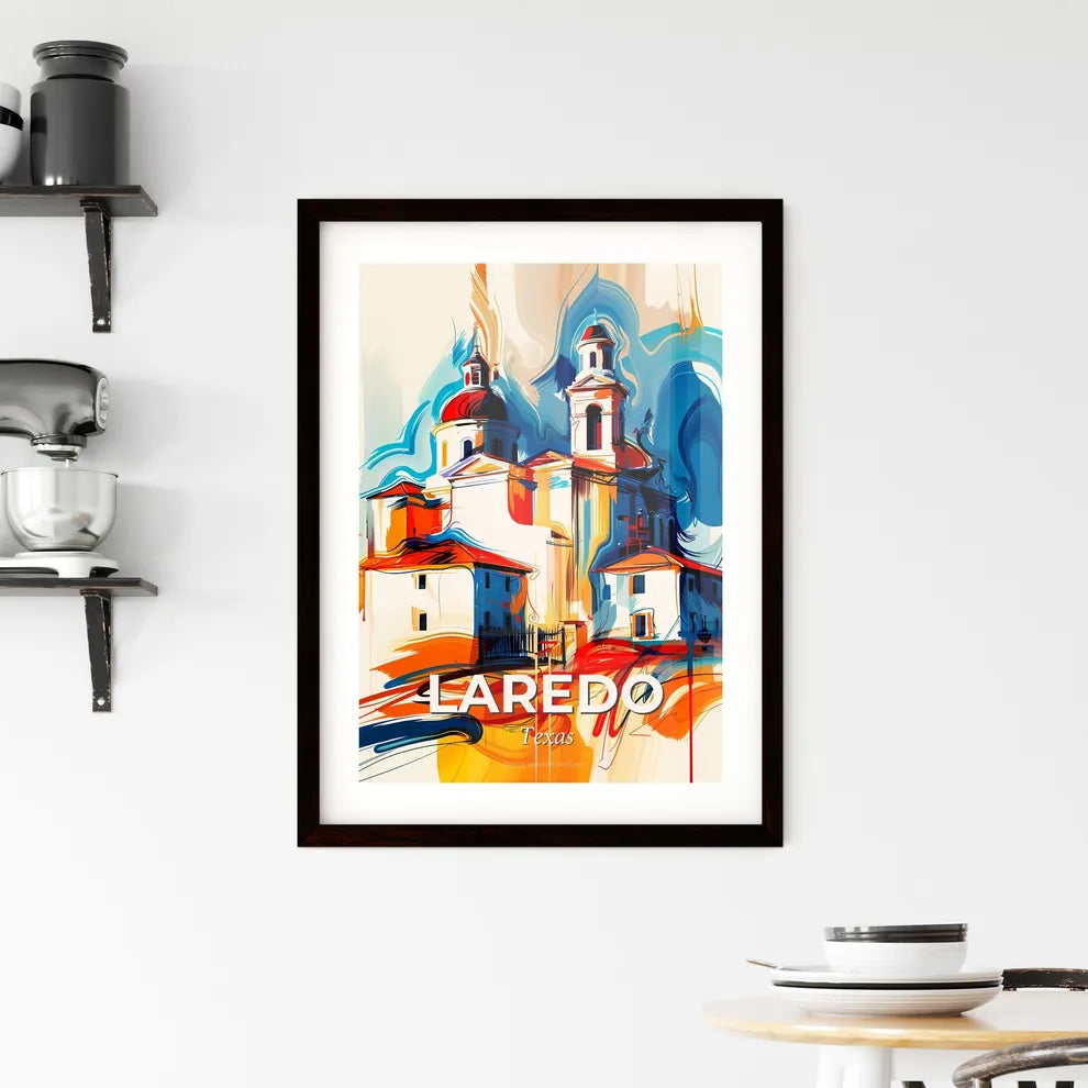 Vibrant Laredo, Texas Framed Print