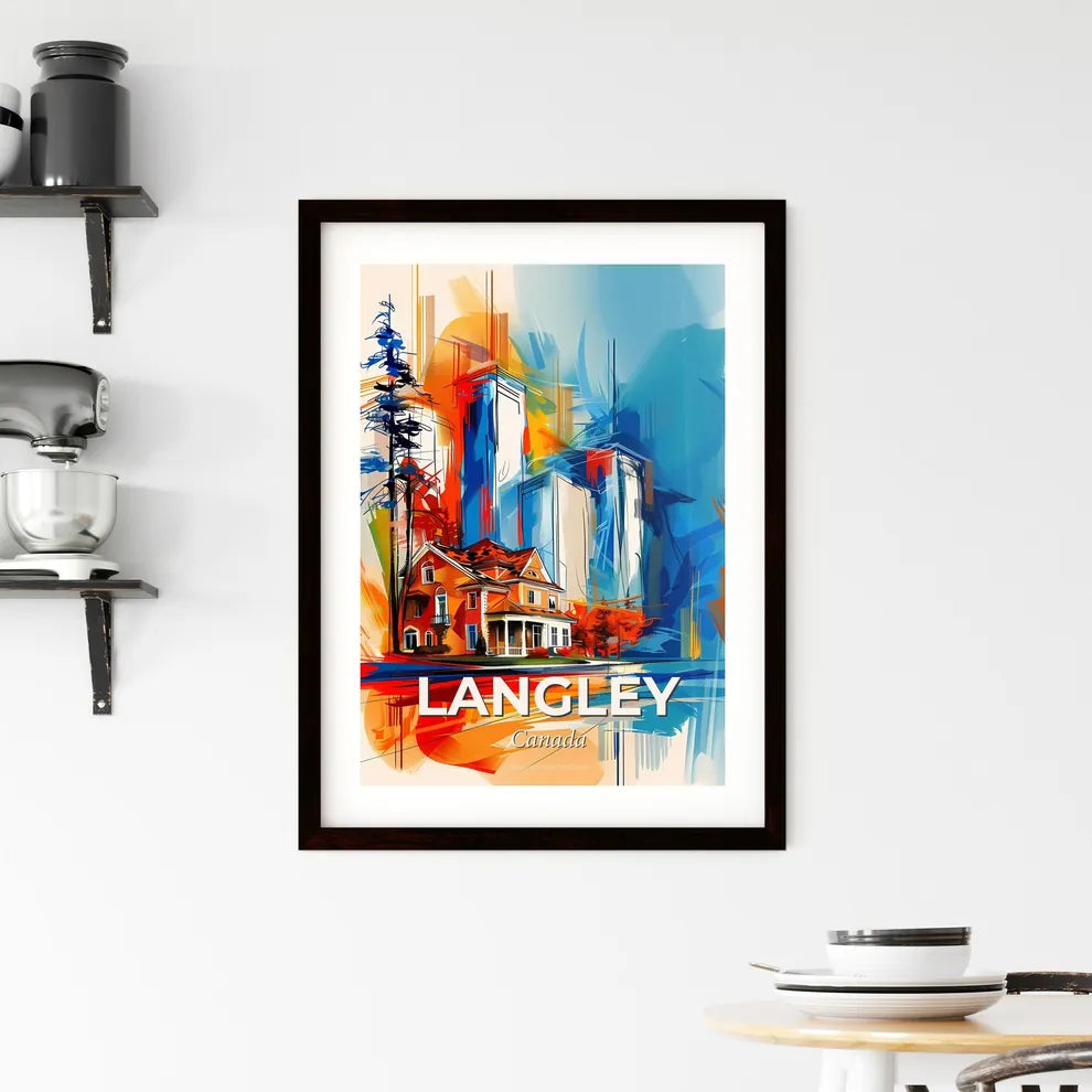 Vibrant Langley, Canada Framed Print